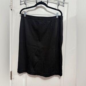 Talbots Pencil Skirt Womens 10 Black Career Neutral Staple Wardrobe Office‎ Core